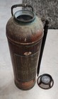 Vtg Fire Extinguisher Copper Brass  red Star  Firefighter Collectible Old Empty 
