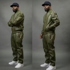 Men s Leather Track Suit Sweat Suit  olive brown  Men Jogging Tracksuit