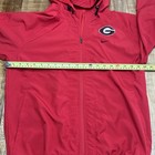 Nike Georgia Bulldogs Red Windbreaker Jacket Men s Large