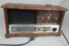 Vintage 1970 Rca Am Fm Radio Alarm Clock Model Rzs 494f Fruit Wood Finish