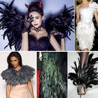 50pcs Rooster Coque Tail Feathers Bulk Natural 12-14inch 30-35cm For Crafting We