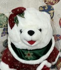 Dan Dee 2003 Christmas Holiday 21  Plush Stuffed Snowflake Dress Teddy Bear