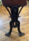 Antique Cast Iron Industrial School Fur Co  Mi  Adjustable Table Desk