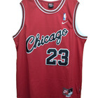 Michael Jordan Signed Autographed Chicago Bulls Red Jersey  23 W coa