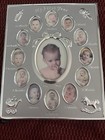 Silver My First Year Baby Photo Frame Collage  12 Months One Year  Unisex