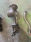 Vintage  Universal  Food   Meat Chopper Grinder  Usa Cast Iron Hand Crank