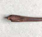 19c Antique Hand Carved Iron Spear Head Original Old Collectible 9 2  Long Sp167