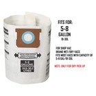 Hepa Filter Bags For Shop Vac 5 6 8 Gallon 90661 Deluxe Filtration