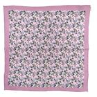 Jos A Bank Mens Linen Floral Handkerchief Light Purple Pocket Square Scarf 13 5 