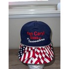 Vintage Ken Caryl Glass The Innovators America Flag Hat Headwear Vtg