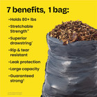 Forceflex Heavy Duty Large Drawstring Trash Bags  Hold 80  Pounds  30 Gallon  40