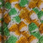 Vintage Handmade Retro 70s Crochet Throw