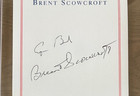 George Bush Signed Autograph Psa Bookplate Reagan Vice President Bas Political