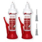 Quick Dry Shoe Glue - Waterproof Clear Adhesive For Instant Repair  2 Bottles  P