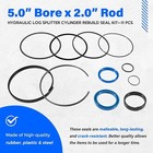 5  Bore X 2  Rod Cylinder Hydraulic Log Splitter Cylinder Rebuild Seal Kit