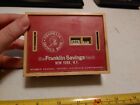 Vintage The Franklin Savings Bank New York City Advertising Coin Bank