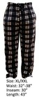 New Mens Flannel Fleece Pajama Pant Lounge Pants Navy White  Xl xxl