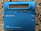 Sony Mz-r900 Md Walkman Minidisc Recorder Blue - Tested Working   3 Used Discs