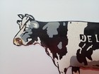 Vintage De-laval Cow Dairy Farm Porcelain Enamel Sign 8  X 5 5  Inches