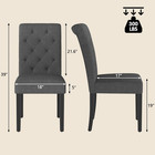 Upholstered Dining Chairs Set Of 4 tufted Parsons Kitchen Chair With Solid Wood