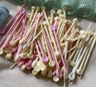 Vintage Lot Of 53 Various Size Brush Mesh Wire Hair Rollers Curlers plastic Pins
