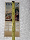 Antique 1920 Federal Tires Vintage Car Auto Calendar Sign Ink Blotter Gas Oil