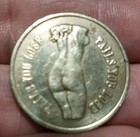 Vintage Risque  Heads I Win Tails You Lose Token coin