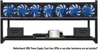 Kingwin Kc   8gpu 8   gpu Open   air Aluminum Mining Rig Case Frame     7 Fan Slots