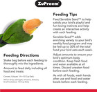 Sensible Seed Bird Food  Cockatiel  Lovebird  Quaker  Small Conure  Lorikeet  Bi