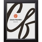Craig Frames Satin Black Picture Frames   8  Wide  Solid Wood  2-pack