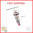 Uxcell Signal Indicator Lights Ac dc 12v-24v 8mm Panel Mount Red Led Waterproof 