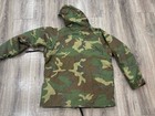 Us Army Cold Weather Parka Woodland Camo Jacket Large Regular Hooded 100  Nylon