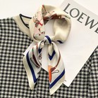 100   Pure Silk Square Scarf Women Neckerchief Wrap Kerchief Bandana Horse 68 68