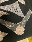 Lot Of Vintage Lace   Trims   Collars   Bits   Embellishments Antique 19 Pieces