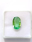 Certified Natural Green Tourmaline 3 68ct Oval Faceted Loose Gemstone 12 3x7 7mm