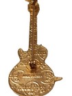 Hard Rock Cafe London Gold Big Bend White Guitar Gold Trim Yellow Logo Pin