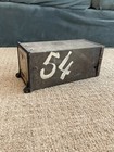 Antique Bank Box   Safe Deposit Box Early 1900 s Cast Iron Strong Box - No Key