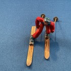 Lot Of 2 Vintage Barclay Skiers Man And Woman Figures