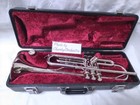 Yamaha Ytr-1310 Trumpet Japan Made Tested Nickel Plated W  Soft Case 5c 3295