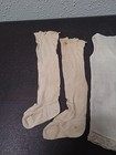 Antique 19th Century Childs Baby Socks   Romper Read Description 