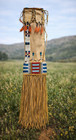 Native American Lakota Sioux Style Beaded Pipe Bag Suede Leather Tobacco Pouch
