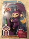 Authentic Fingerlings Mia Purple Baby Monkey W bonus Stand Wowwee nib ships Free