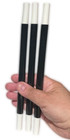 3 Classic Magic Wands 10  Set Plastic Magician Wizard Trick Toy Black White Tip