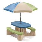 Step2 Naturally Playful Kids Picnic Table With Removable Umbrella Indoor outdoor