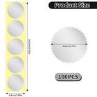 100pcs 1 3 4  Self-adhesive Gold Embossed Foil Blank Certificate Sealing Sticker
