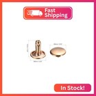 Uxcell 100 Sets Leather Rivets  9x10mm Double Cap Rivets Metal Studs Rivet For L