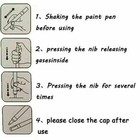 Waterproof Permanent Paint Marker Pen For Car Tyre Tire Tread Rubber