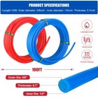 Efield 2 Rolls 1 2  Pex-a Pipe 2x 50ft  100ft  Red   Blue W h  Pipe Cutter