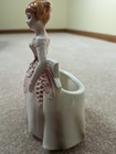 Vtg Planter Victorian Lady Ceramic 7  Tall Excellent Condition