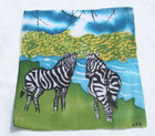 Zebras Screen Print Signed Silk Screen Art Ffk Australia 5 5  X 6 